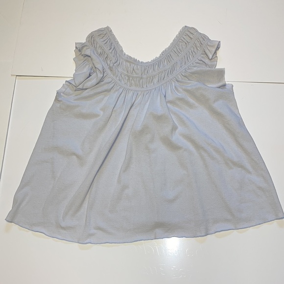 Free People Blue Sleeveless Babydoll Top - Women’s Size Small - Picture 3 of 8